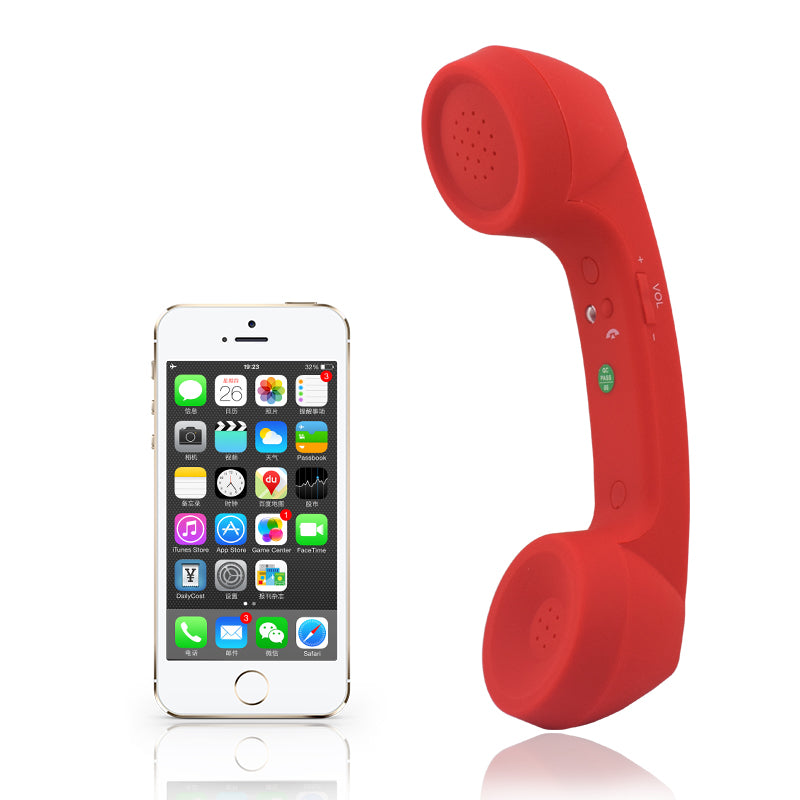 Wireless Retro Telephone Handset and Wire Radiation-proof Handset Receivers Headphones for a mobile phone