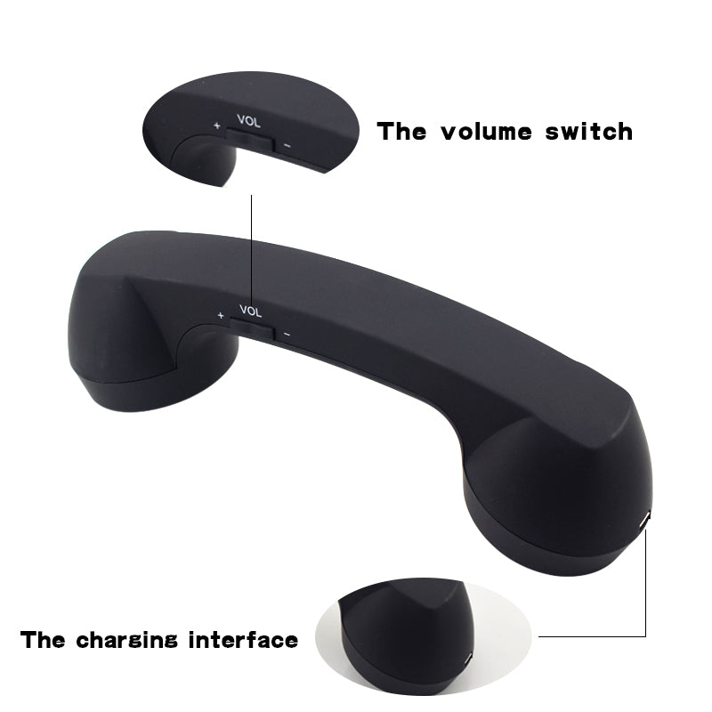 Wireless Retro Telephone Handset and Wire Radiation-proof Handset Receivers Headphones for a mobile phone
