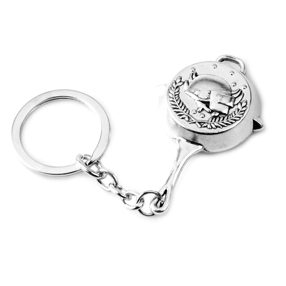 Game Playerunknown's Battlegrounds Choker Necklace PUBG Pendant Pan Helmet Fashion Jewelry Keychain Keyring Fan Gift