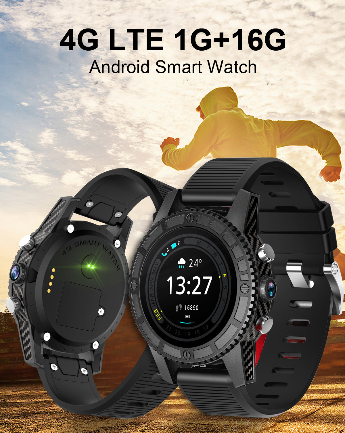 I7 Smart Watch 1.39" 400*400 AMOLED Display screen 4G GPS WIFI Bluetooth smartwatch Heart Rate Fitness Tracker Google Play PK
