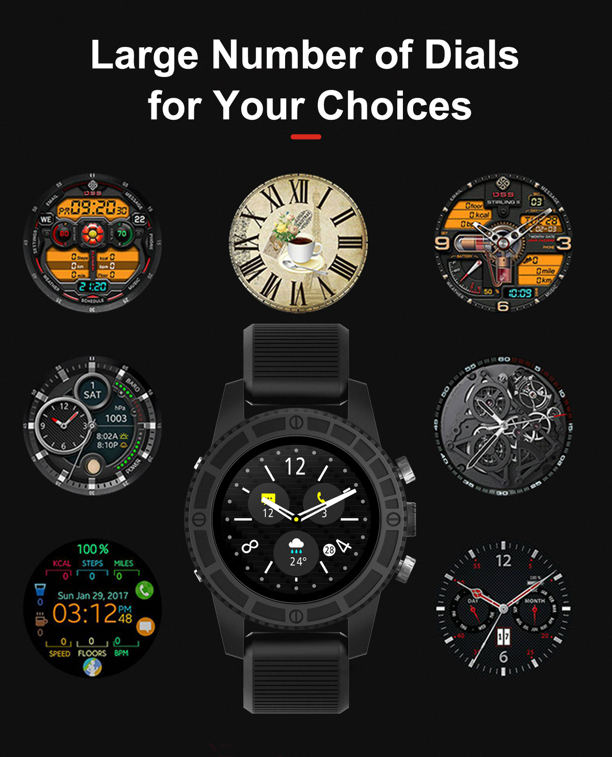 I7 Smart Watch 1.39" 400*400 AMOLED Display screen 4G GPS WIFI Bluetooth smartwatch Heart Rate Fitness Tracker Google Play PK