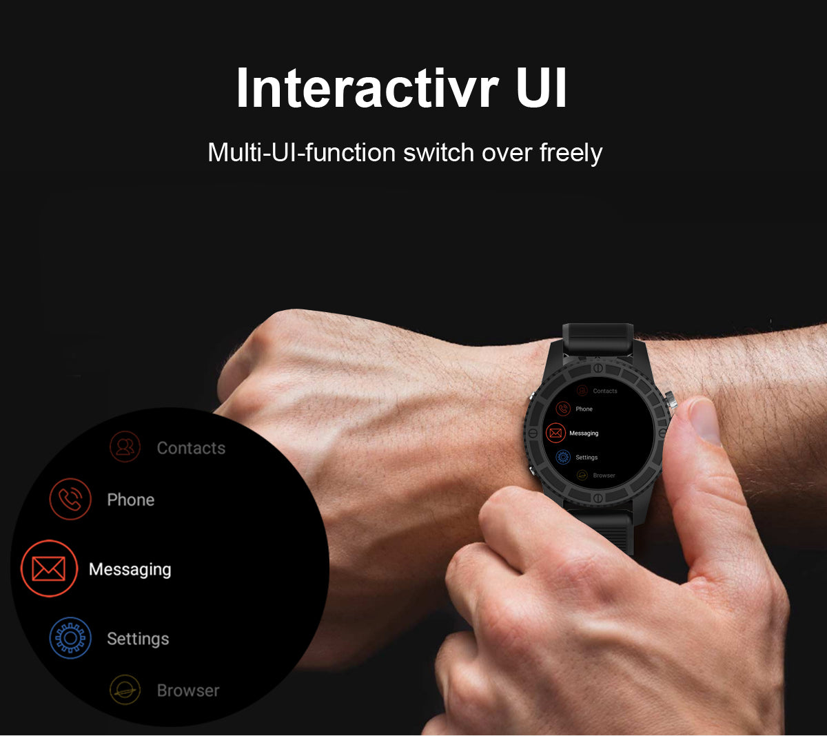 I7 Smart Watch 1.39" 400*400 AMOLED Display screen 4G GPS WIFI Bluetooth smartwatch Heart Rate Fitness Tracker Google Play PK