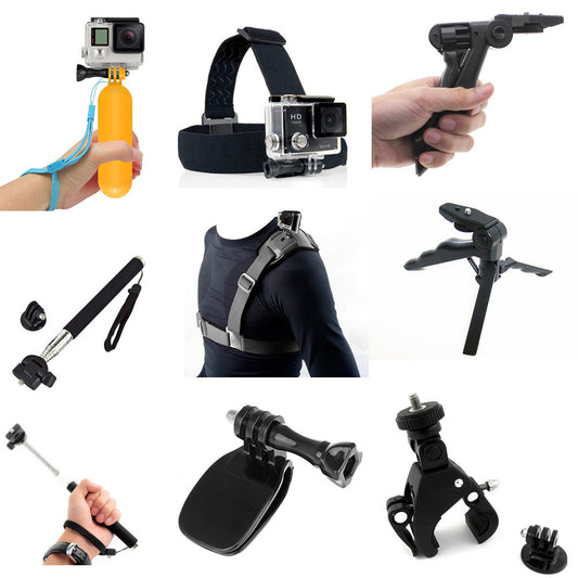 limitX 7 in 1 Accessories Bundle for Gopro Hero 6 5 Black 4 3 3+ 2 1 Session Hero+ LCD / EKEN V8S H8 H8R W9R W9S H9 H9R H3