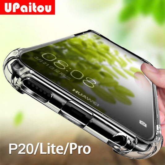 For Huawei P20 Lite Case Huawei P20 Pro Silicon Case Transparent TPU Soft All inclusive Protector Nova 3E Back Cover Cas