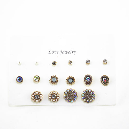 E-114 Fashion ladies' jewelry inlaid high quality zircon earrings