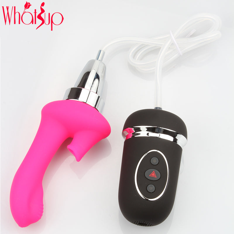 What up YY-125 Double Head Intelligent Heating USB Rechargeable AV Vibrator for Women Silicone Magic Wand Massager Vibrator Sex