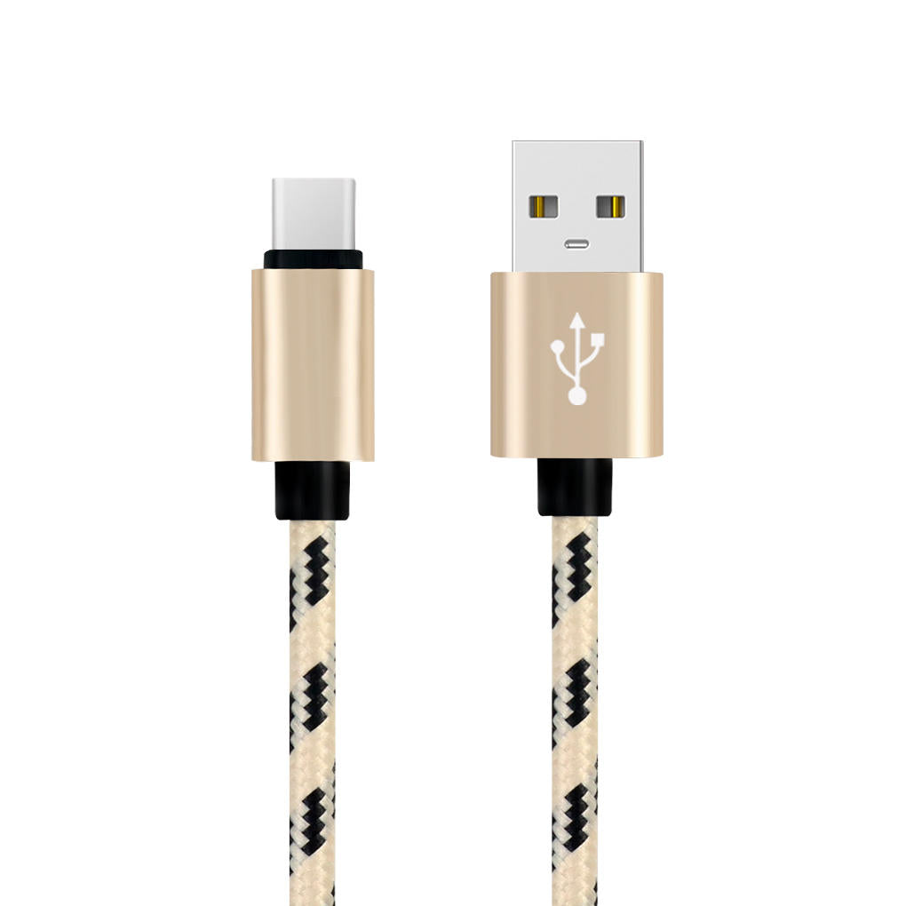 Charging cable grid braided cotton fast type-c data charger