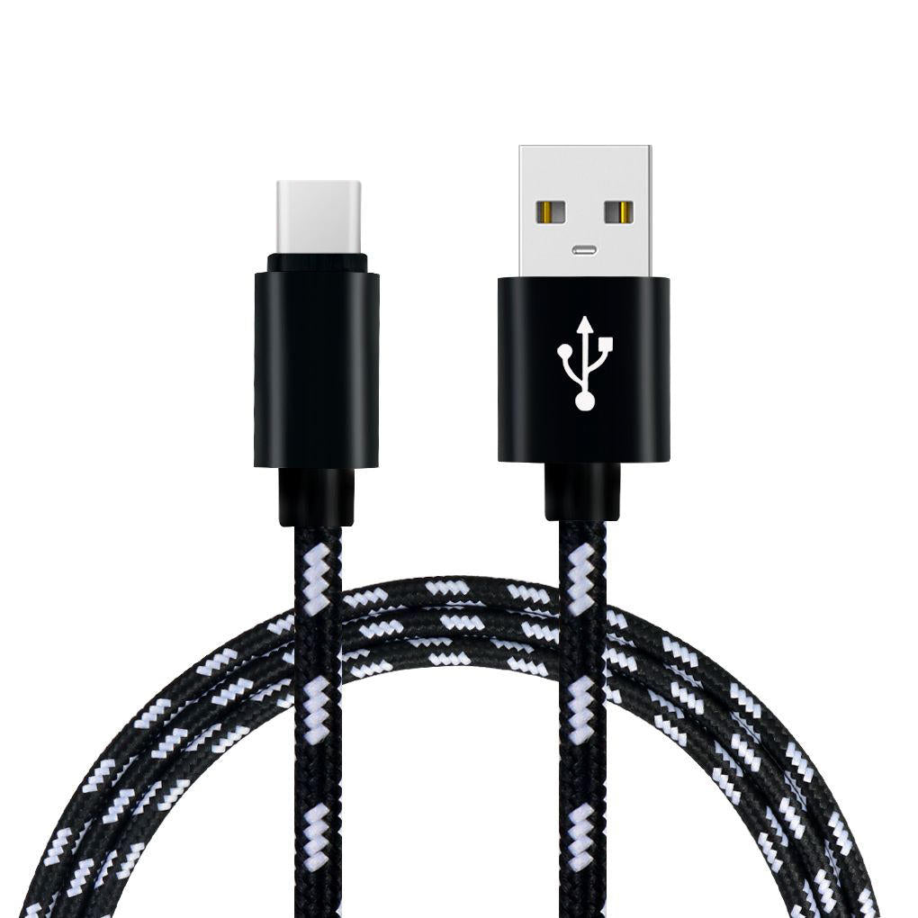 Charging cable grid braided cotton fast type-c data charger