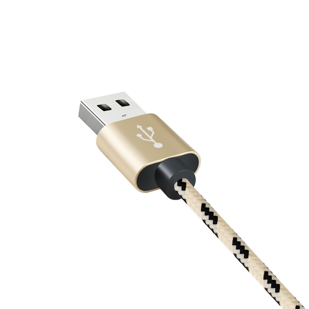 Charging cable grid braided cotton fast type-c data charger