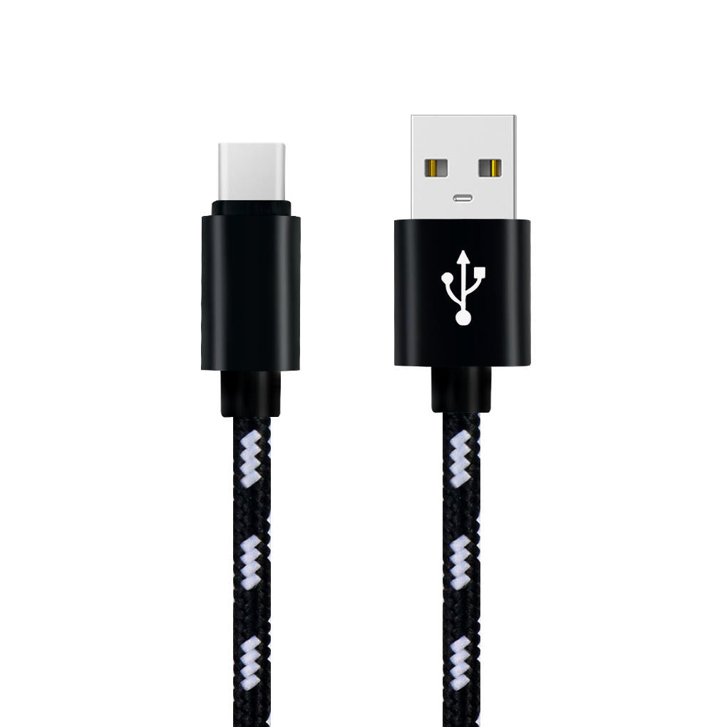 Charging cable grid braided cotton fast type-c data charger