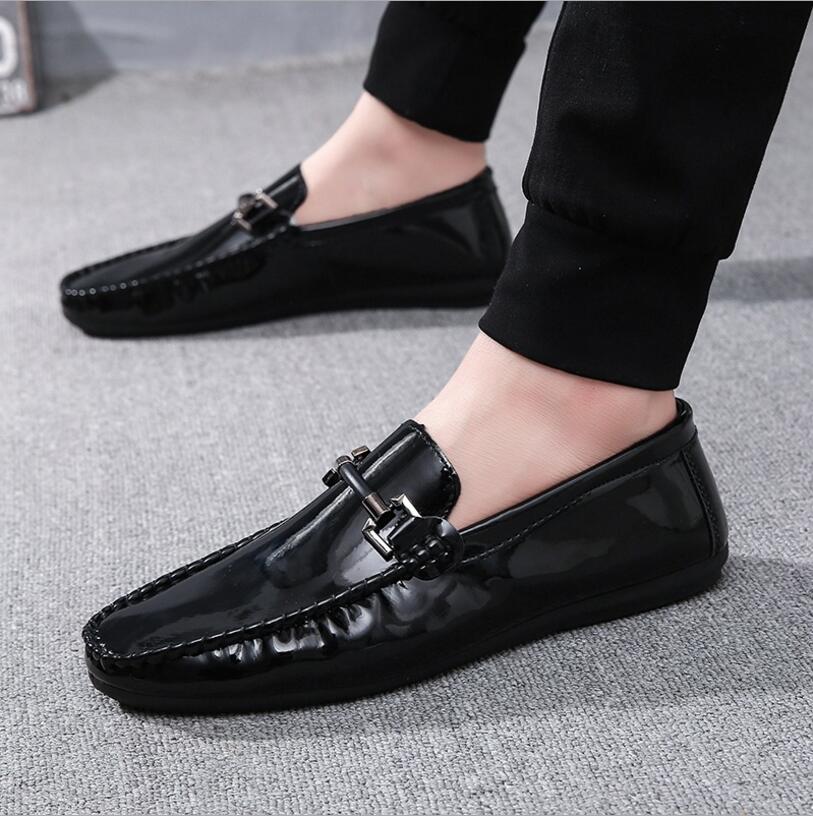 Spring and summer men's casual shoes Peas shoes men driving lazy shoes flat with breathable men's shoes