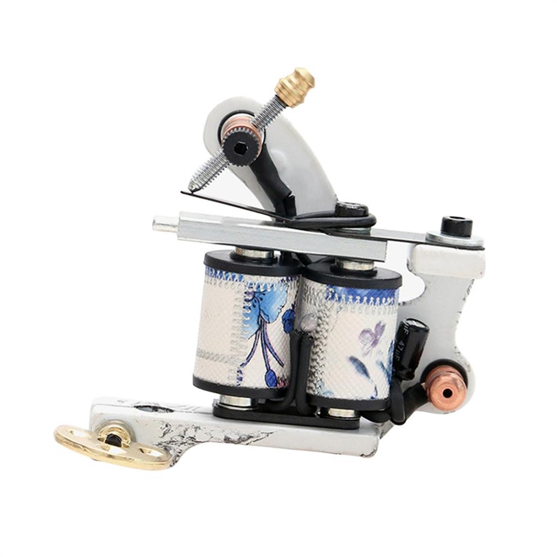 HZH Cast Iron Tattoo Machine US Dollar Design 10 Wrap Coil Tattoo Gun For Body Art