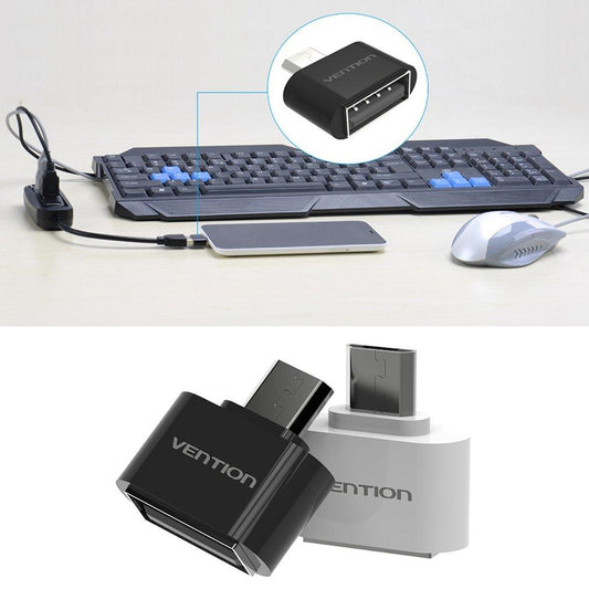 A07 Micro USB2.0 OTG Adapter Mini Converter Table MP4 Connect With Mouse