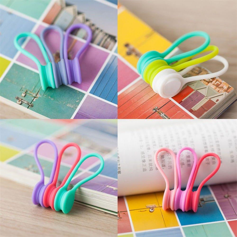 1 PCS Random Color Silicone Earphone Cable Hanger Magnetic Holder Cable Mobile Phone Accessories Organizer