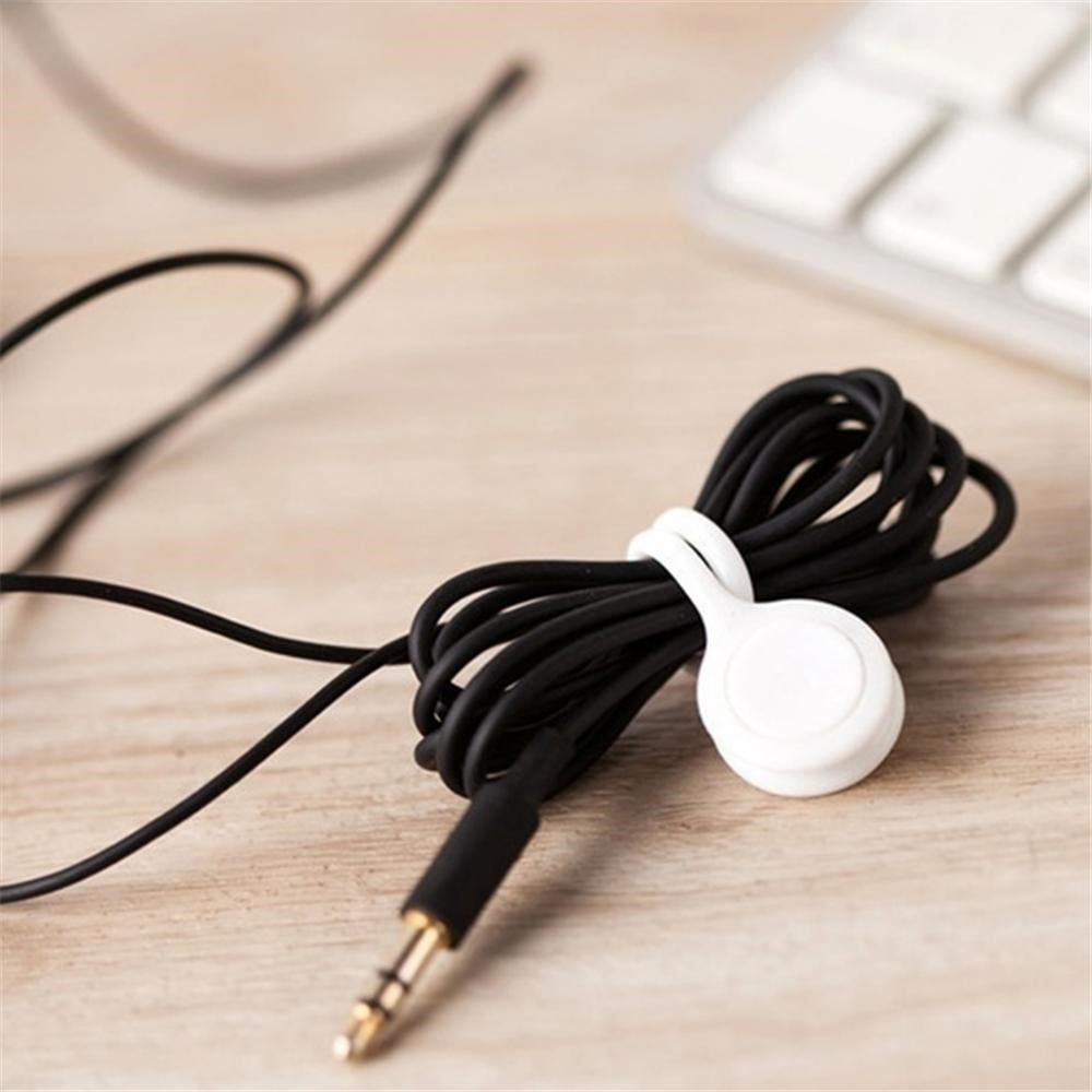 1 PCS Random Color Silicone Earphone Cable Hanger Magnetic Holder Cable Mobile Phone Accessories Organizer