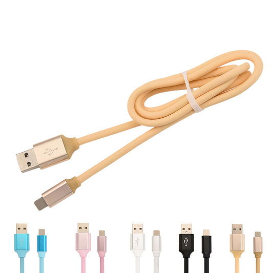 Data charging cable rondaful 1m/3.28ft TPE candy