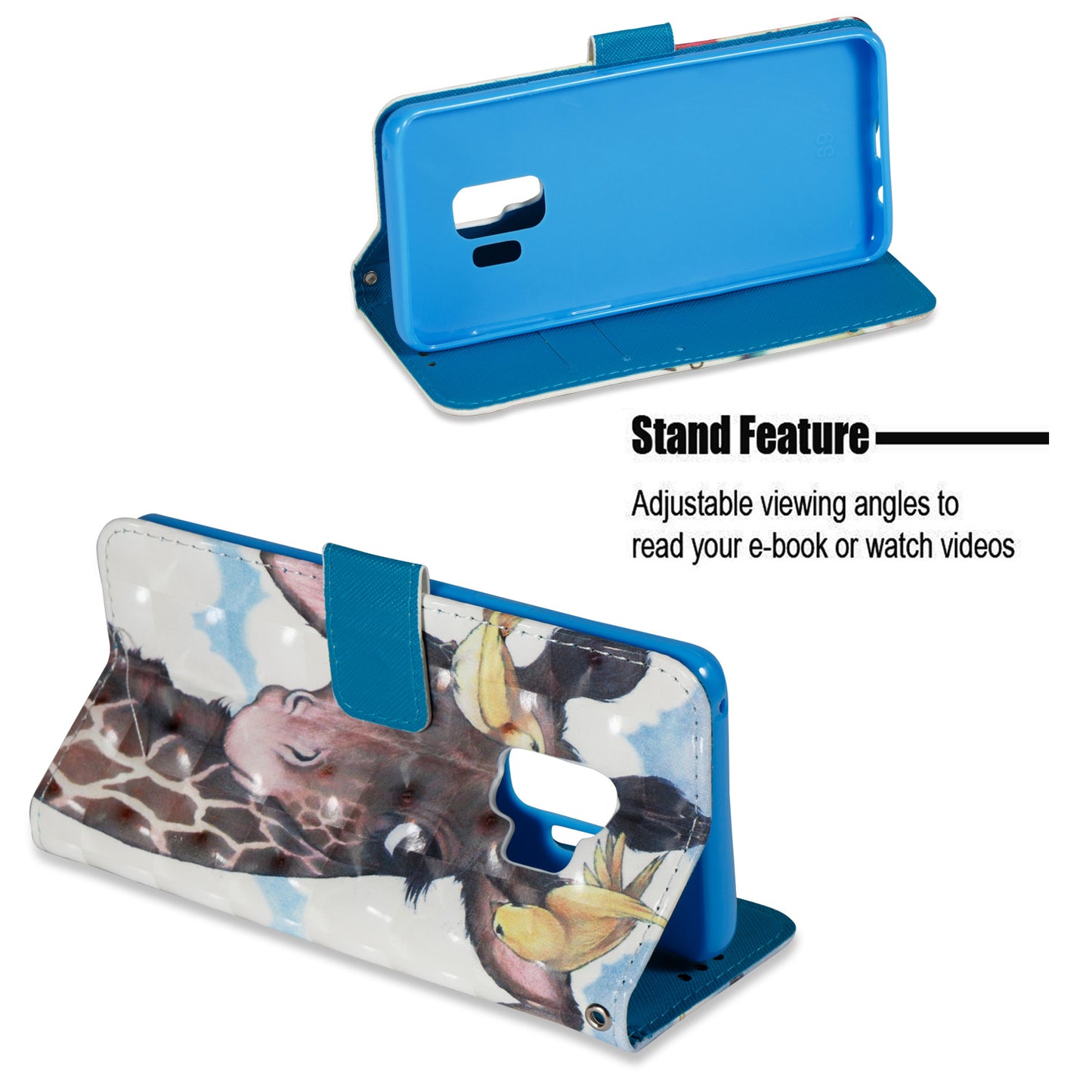 3D painted leather phone case for Samsung s9