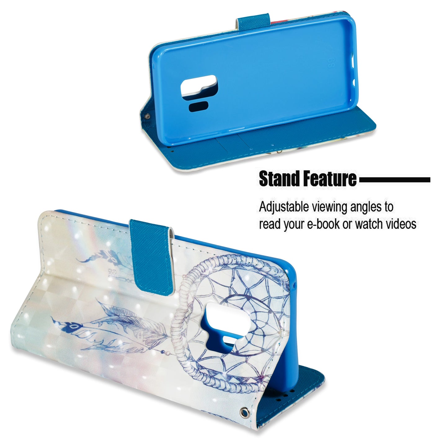 3D painted leather phone case for Samsung s9