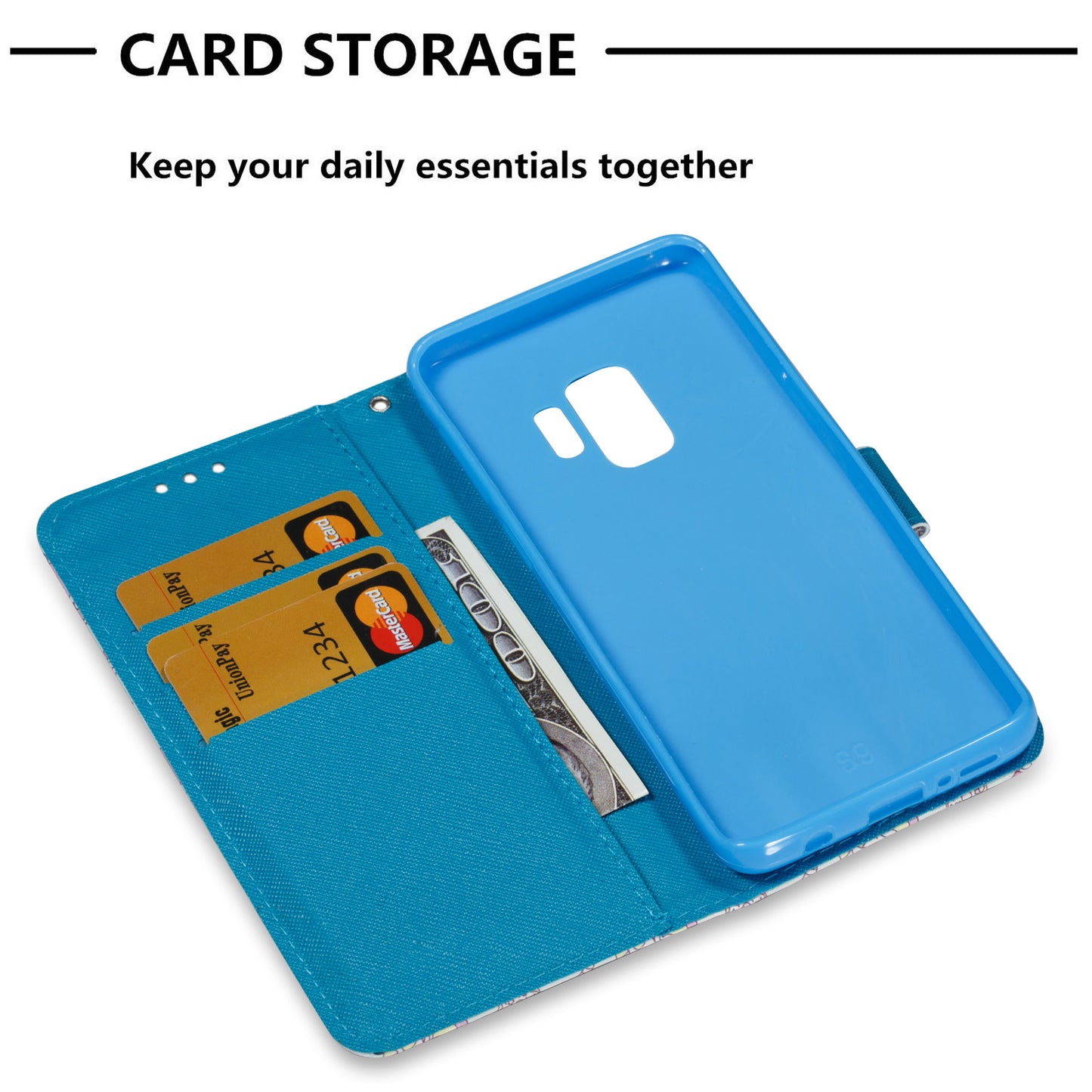 3D painted leather phone case for Samsung s9