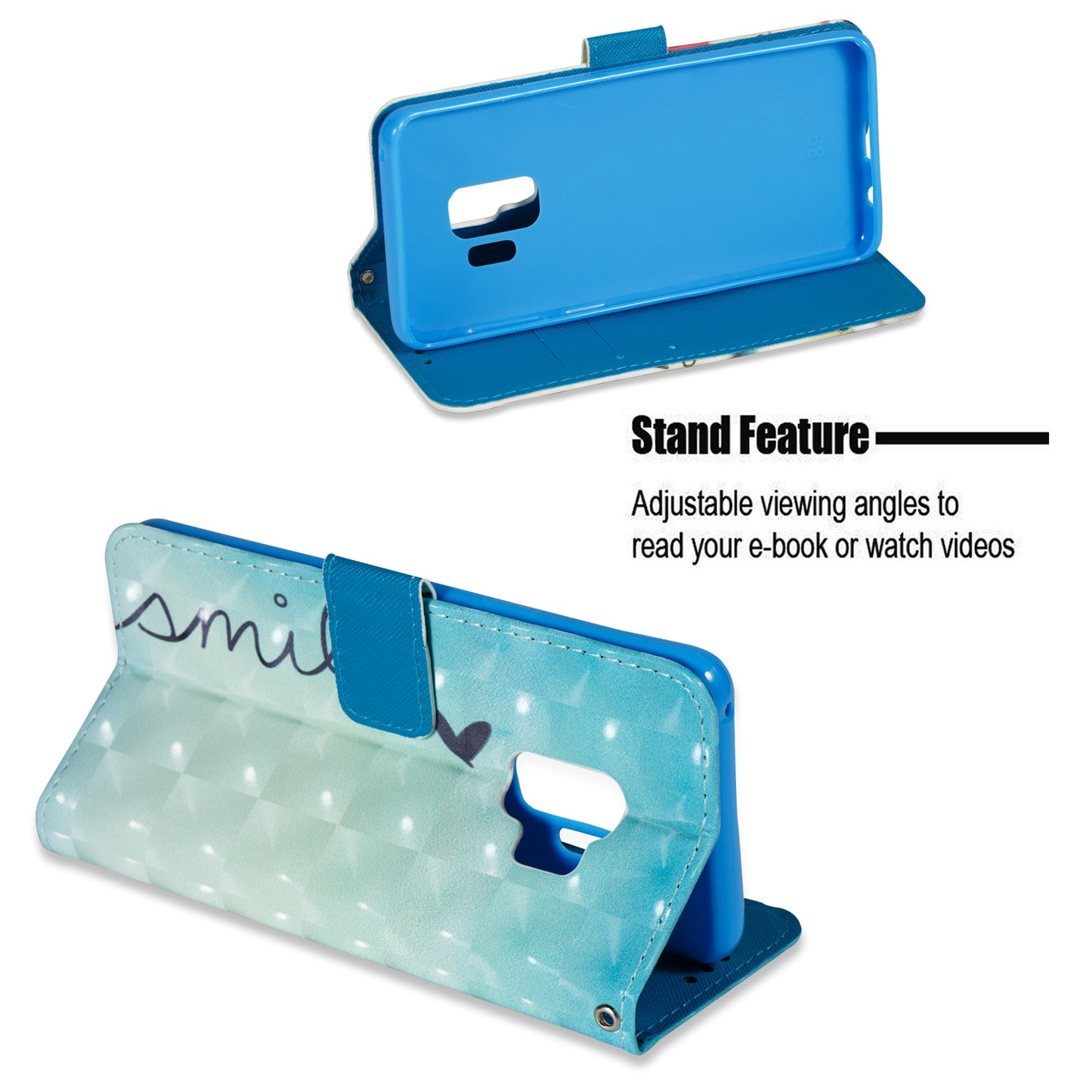 3D painted leather phone case for Samsung s9