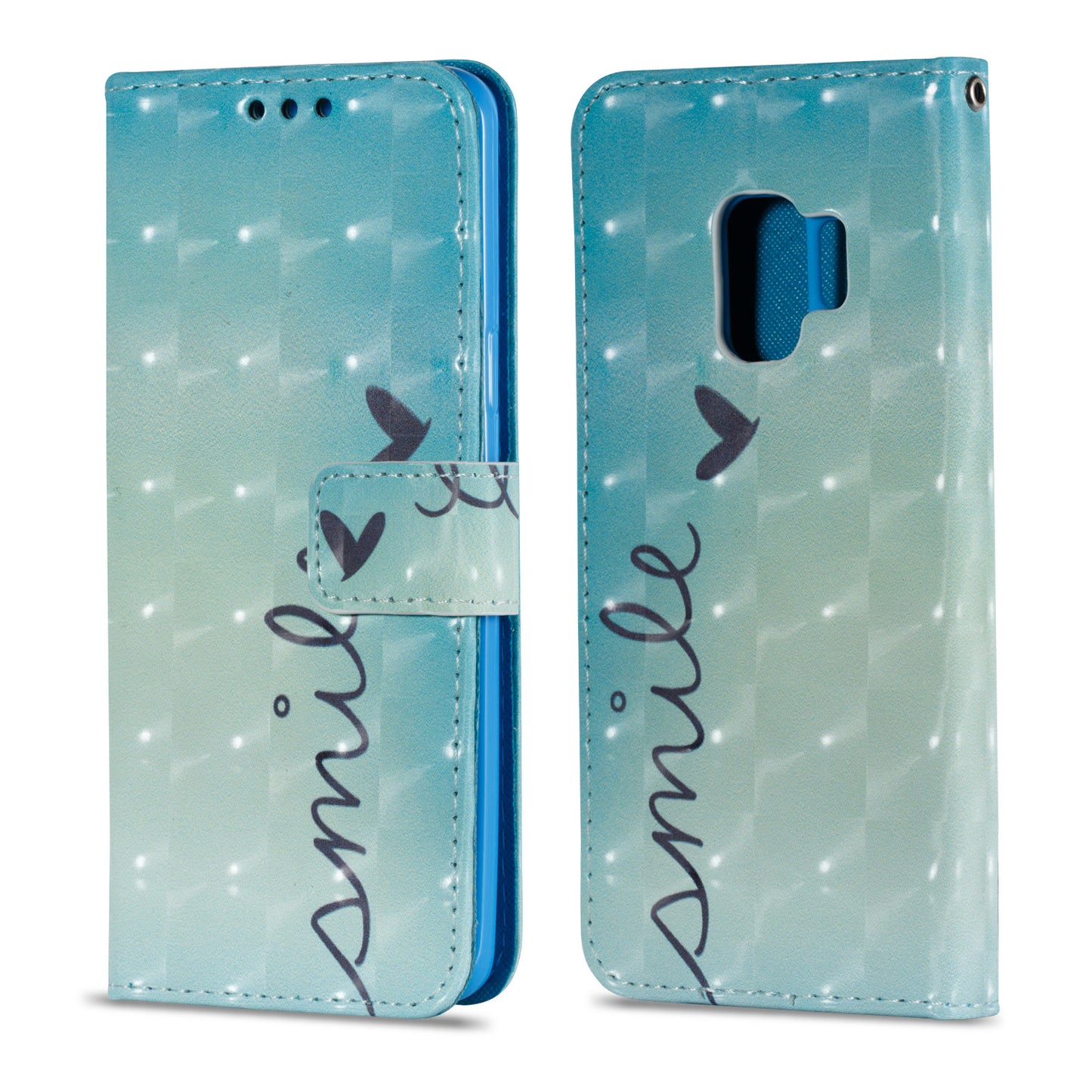 3D painted leather phone case for Samsung s9