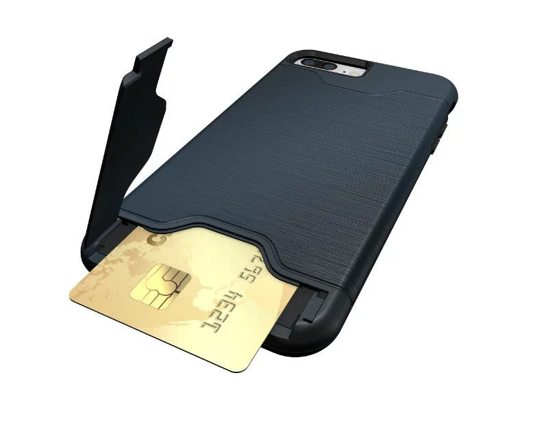 Brushed Card Series For iphone 8 Phone Cases Fashion Personality