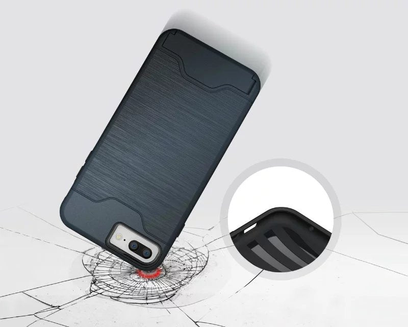 Brushed Card Series For iphone 8 Phone Cases Fashion Personality