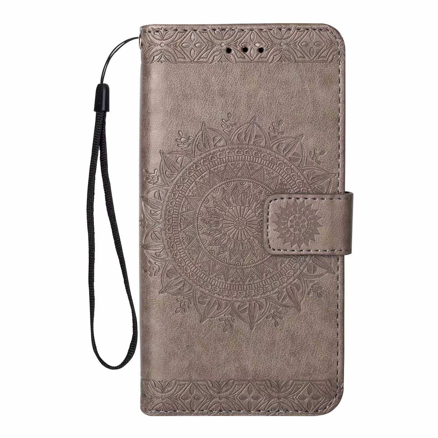 Pleated Totem Embossed Phone Case for Samsung  LG K10 2017 Case leather