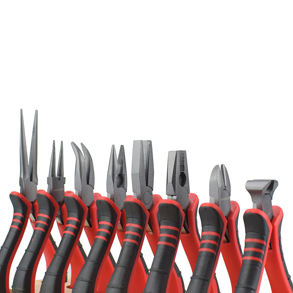 4.5" 8-Style DIY Hand Mini Pliers End Cutting Pliers Wire Cutter Diagonal Pliers Flat Nose Pliers Jewelry Making Tool