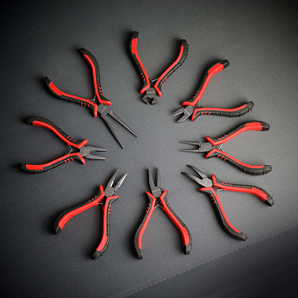 4.5" 8-Style DIY Hand Mini Pliers End Cutting Pliers Wire Cutter Diagonal Pliers Flat Nose Pliers Jewelry Making Tool