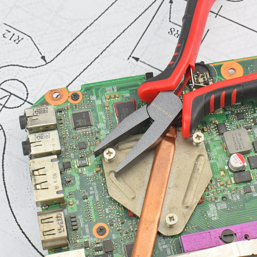 4.5" 8-Style DIY Hand Mini Pliers End Cutting Pliers Wire Cutter Diagonal Pliers Flat Nose Pliers Jewelry Making Tool