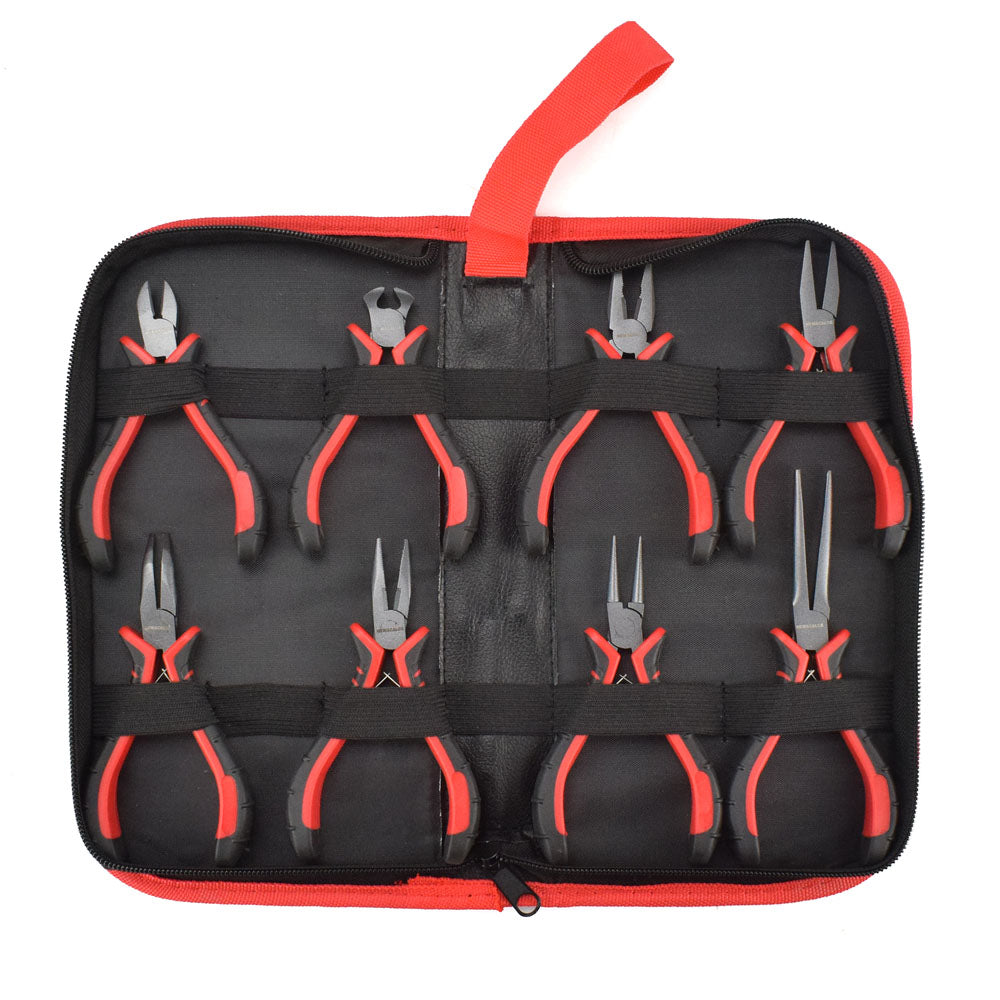 4.5" 8-Style DIY Hand Mini Pliers End Cutting Pliers Wire Cutter Diagonal Pliers Flat Nose Pliers Jewelry Making Tool