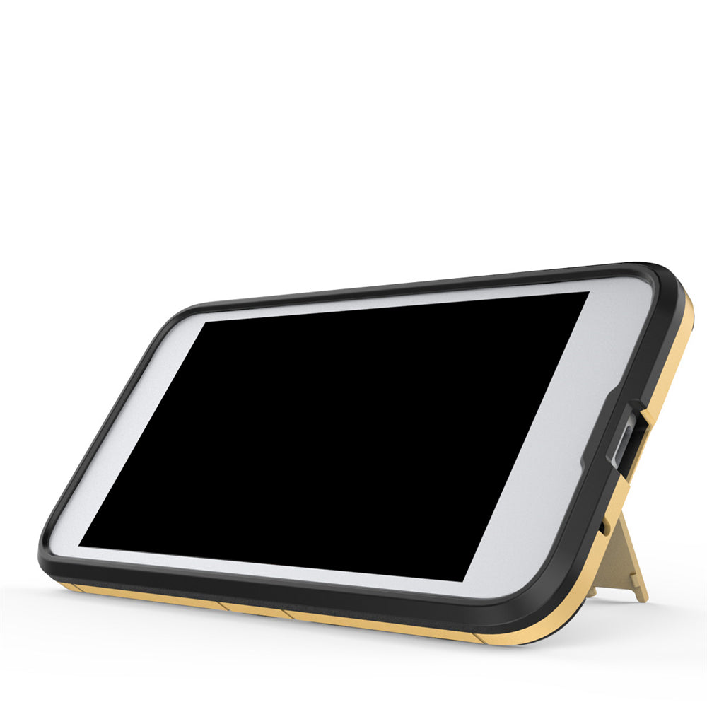 Case for Huawei Y3 2017 with Stand Back Cover Solid Colored Hard PC Material