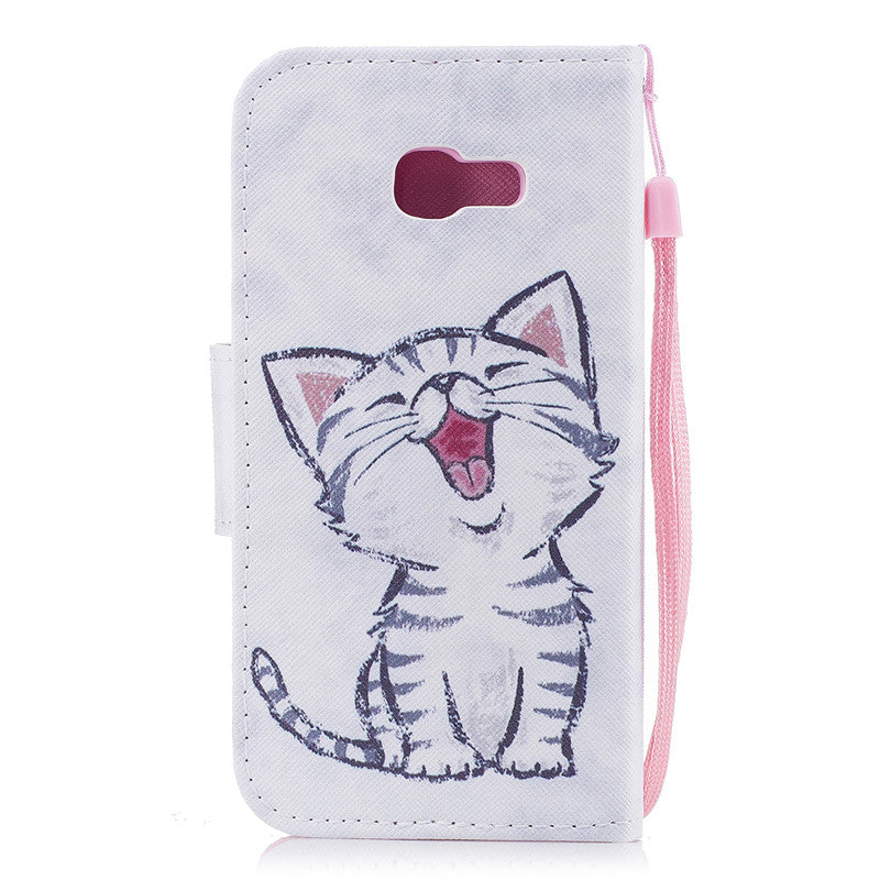 3D Painted Leather Case For SASMUNG GALAXY A3/A5 Anti-drop Breathable
