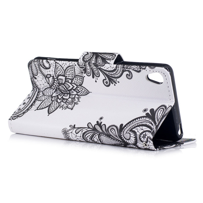 3D Painted Leather Case For SONY XA1/XA    Anti-drop Breathable