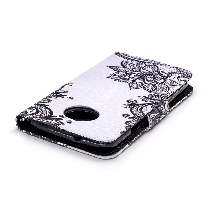 Painted Leather Case For MOTO G6 plus/G6/  Anti-drop Breathable