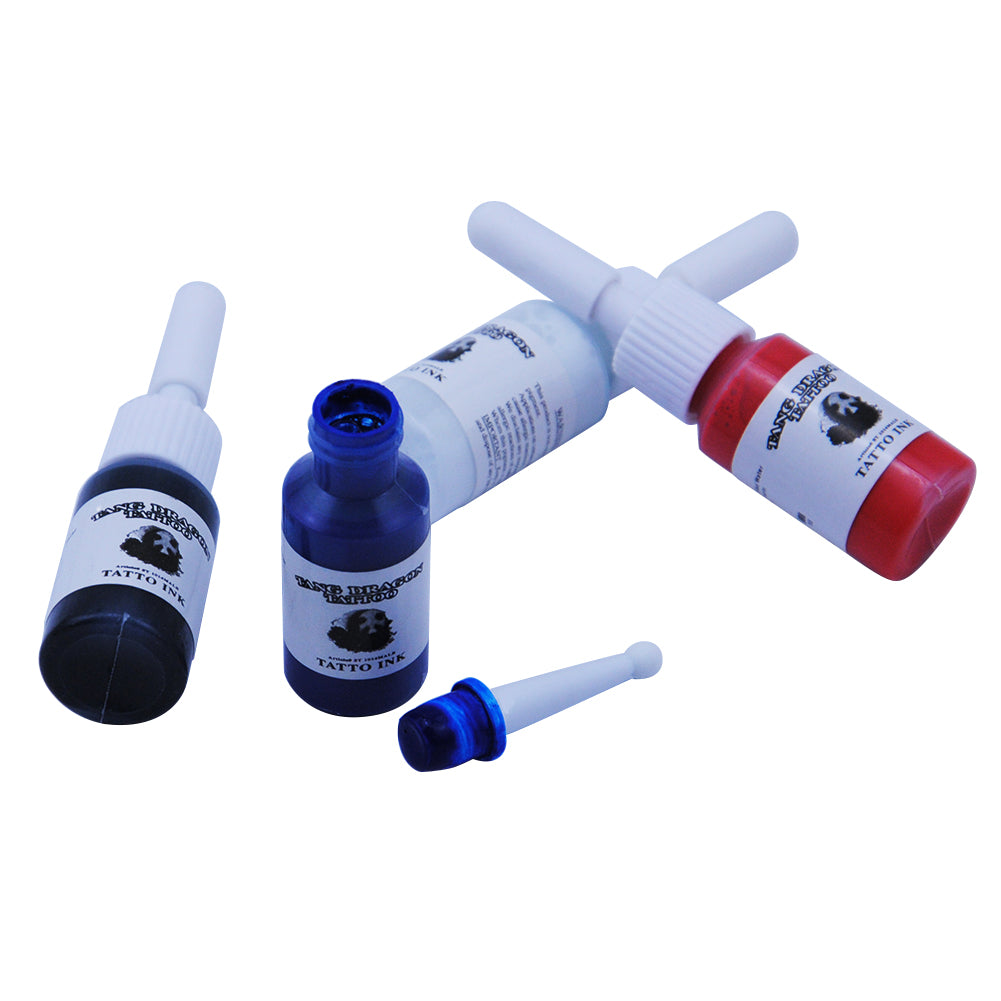 Body Art Tattoo Kit Set 4 Colors Ink LCD Power Supply