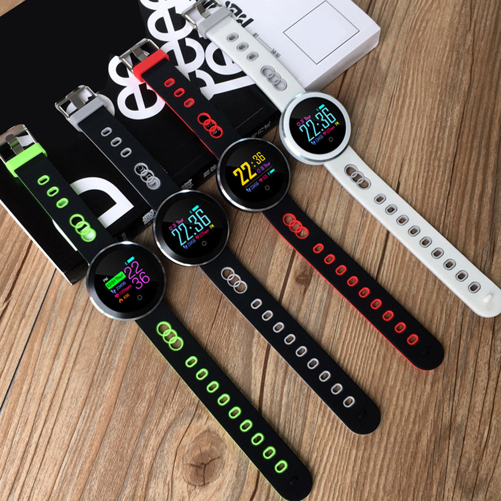 Waterproof Heart Rate Blood Pressure Wristband Fitness Tracker Smart Bracelet