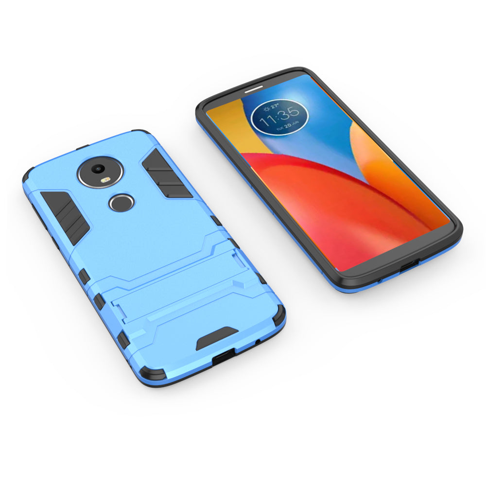 Case with Stand Back Cover Solid Colored Hard PC Material  for MOTO E5 Plus