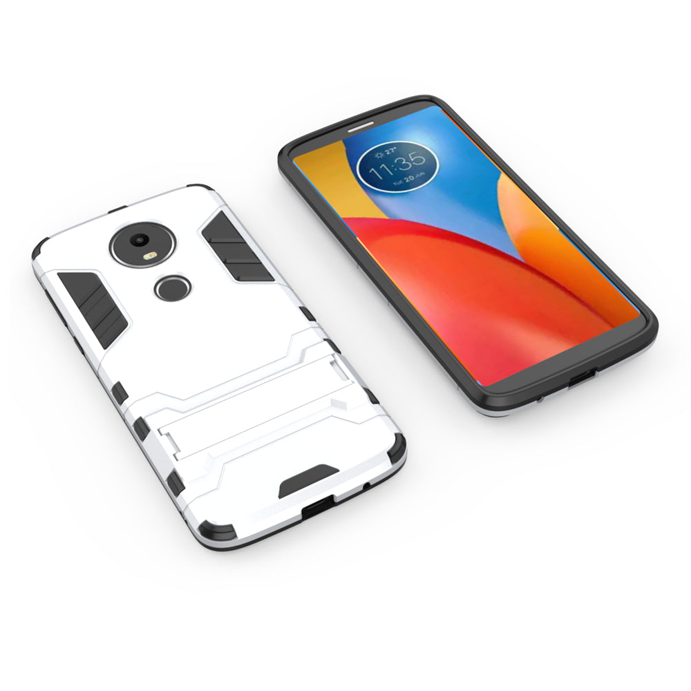 Case with Stand Back Cover Solid Colored Hard PC Material  for MOTO E5 Plus