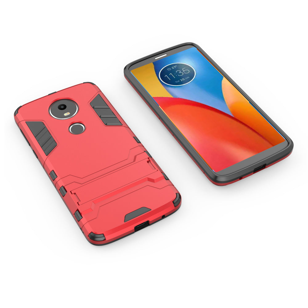 Case with Stand Back Cover Solid Colored Hard PC Material  for MOTO E5 Plus