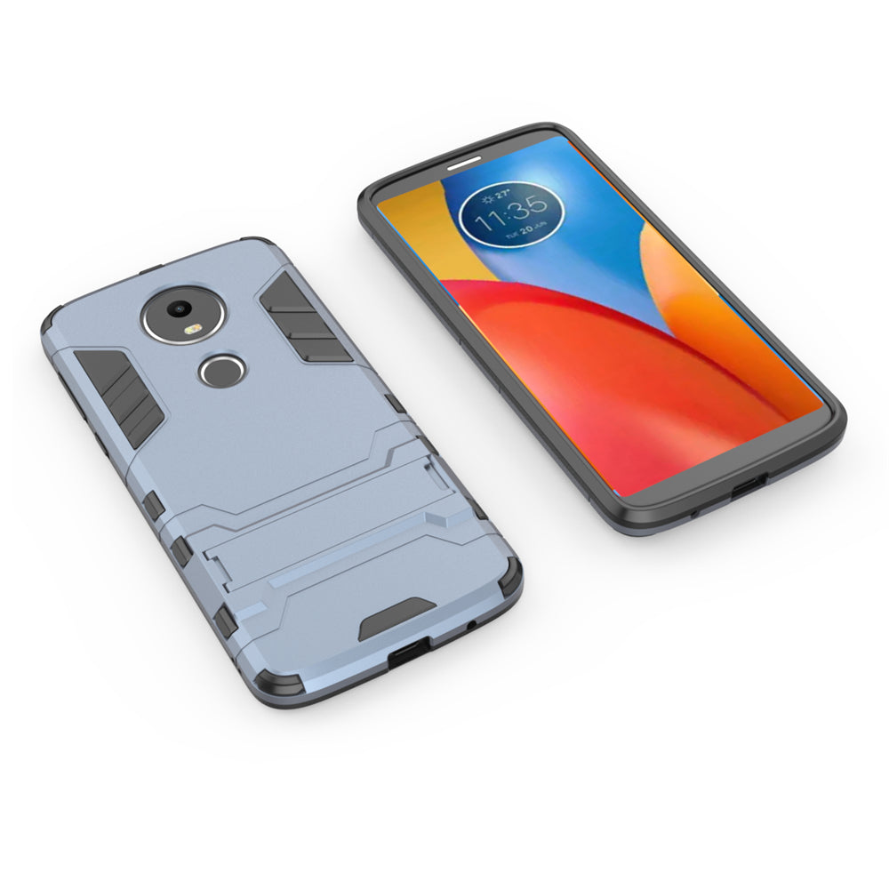 Case with Stand Back Cover Solid Colored Hard PC Material  for MOTO E5 Plus