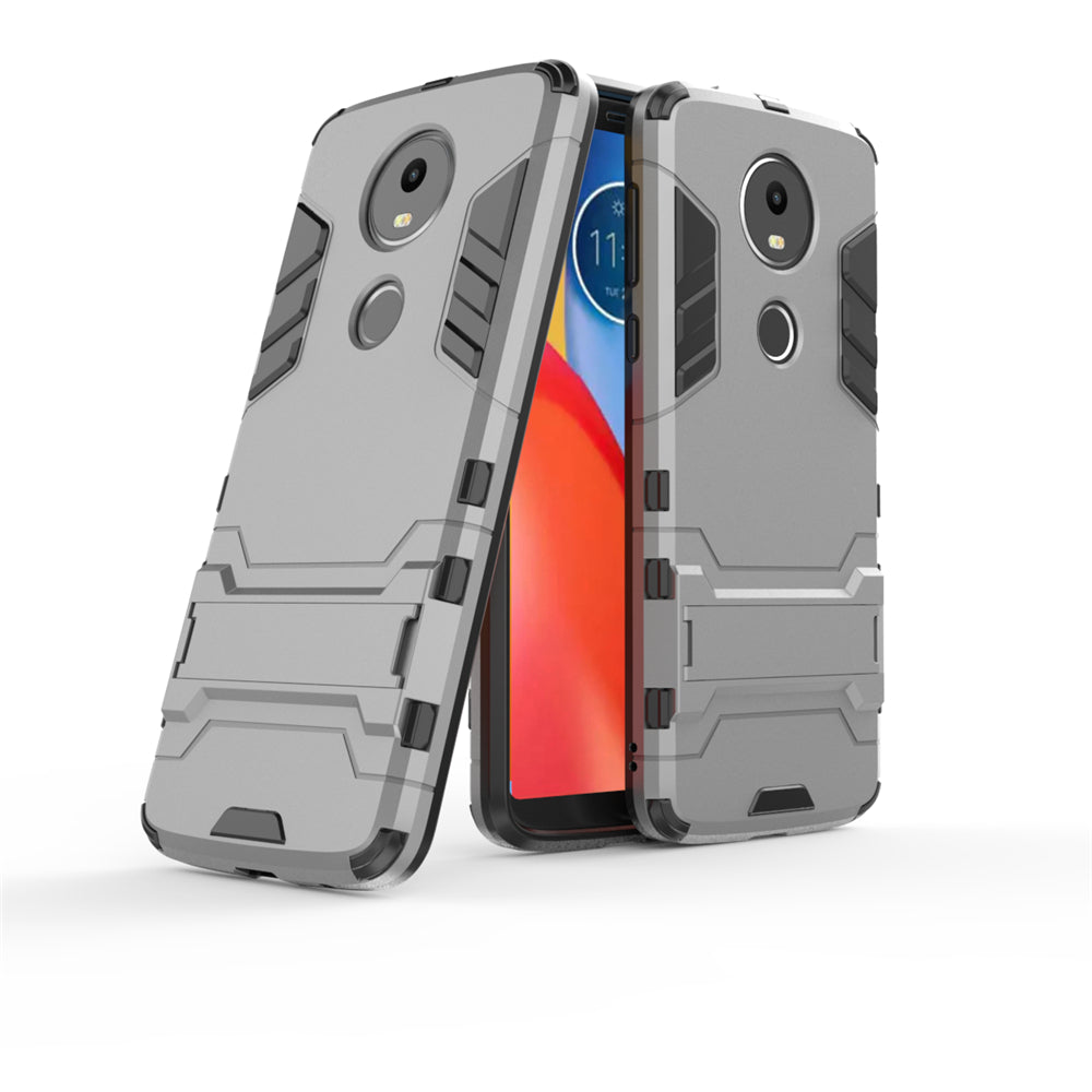 Case with Stand Back Cover Solid Colored Hard PC Material  for MOTO E5 Plus
