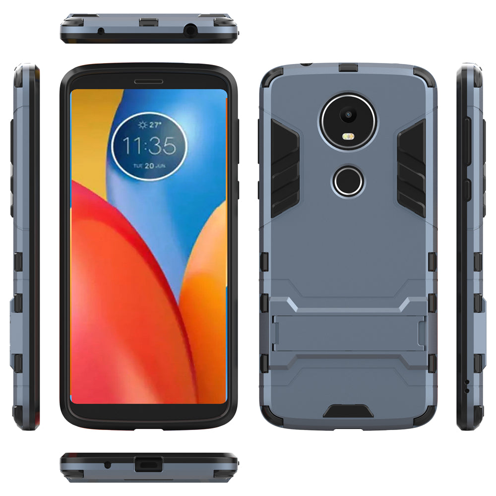 Case with Stand Back Cover Solid Colored Hard PC Material  for MOTO E5 Plus