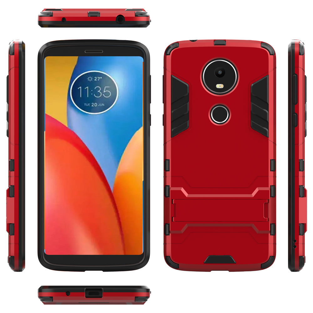 Case with Stand Back Cover Solid Colored Hard PC Material  for MOTO E5 Plus