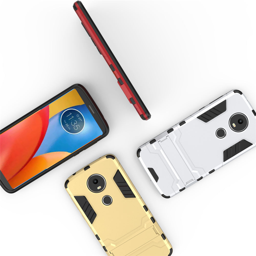 Case with Stand Back Cover Solid Colored Hard PC Material  for MOTO E5 Plus