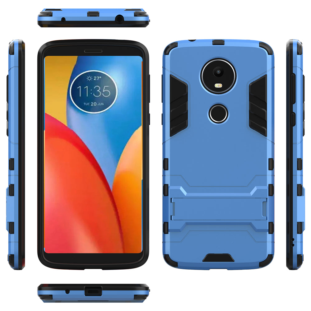 Case with Stand Back Cover Solid Colored Hard PC Material  for MOTO E5 Plus