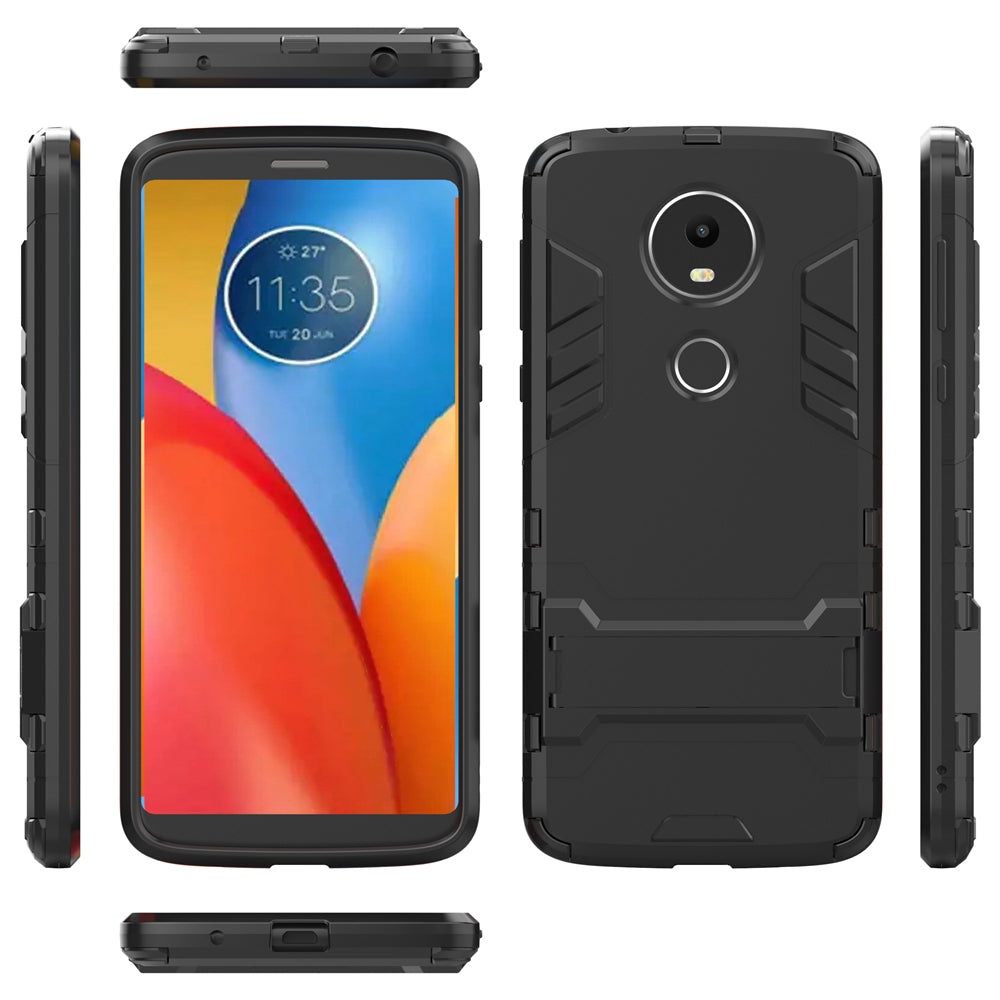 Case with Stand Back Cover Solid Colored Hard PC Material  for MOTO E5 Plus