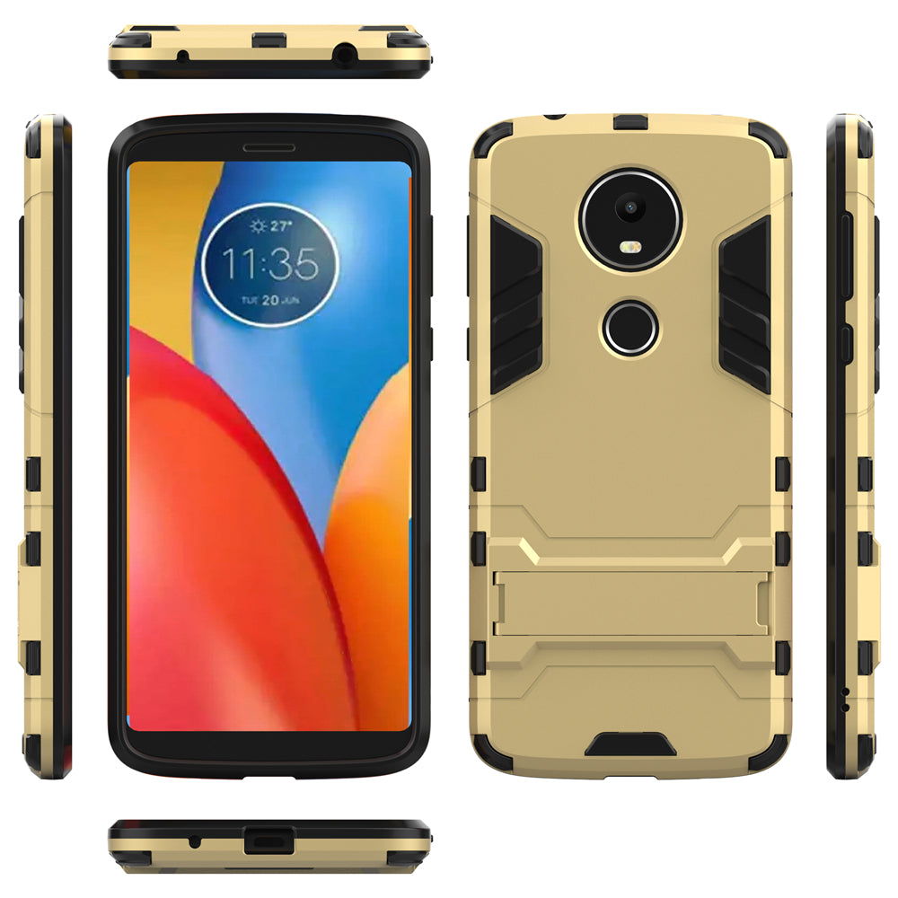 Case with Stand Back Cover Solid Colored Hard PC Material  for MOTO E5 Plus