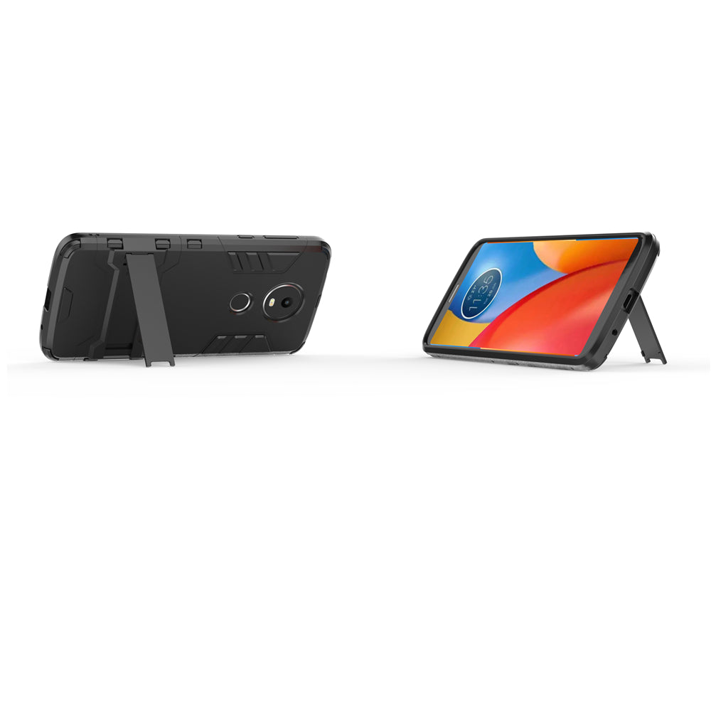 Case with Stand Back Cover Solid Colored Hard PC Material  for MOTO E5 Plus